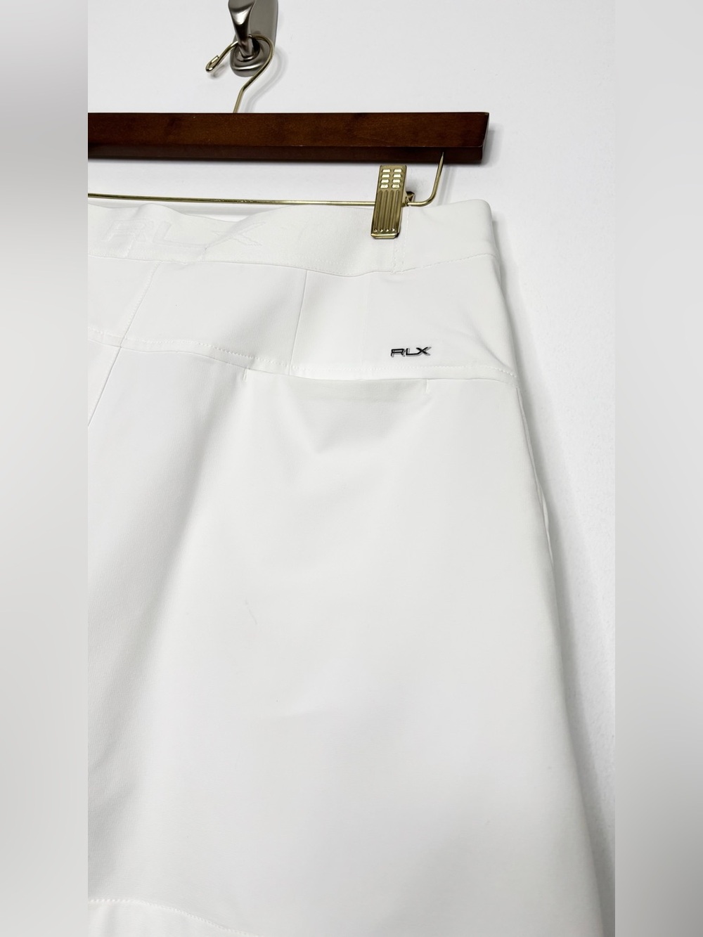Ralph Lauren RLX Four Way Stretch Pleated Shorts White Wide Leg Size Small New - Picture 10 of 16